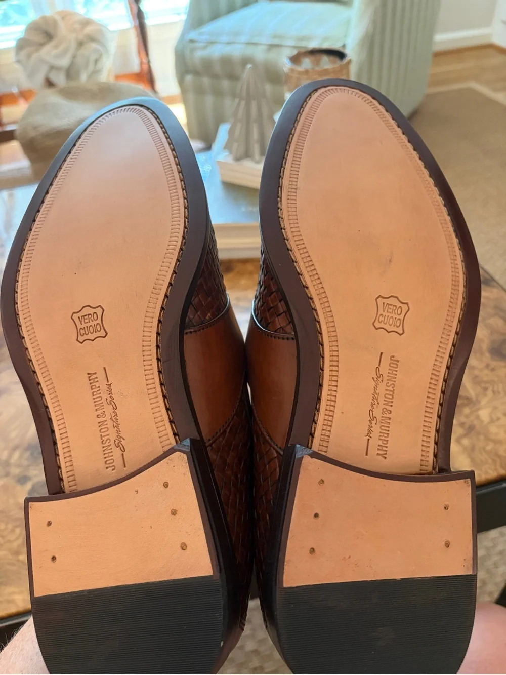 Johnston & Murphy Stratton Woven Calfskin Leather Loafer | Men’s 10 | New in Box